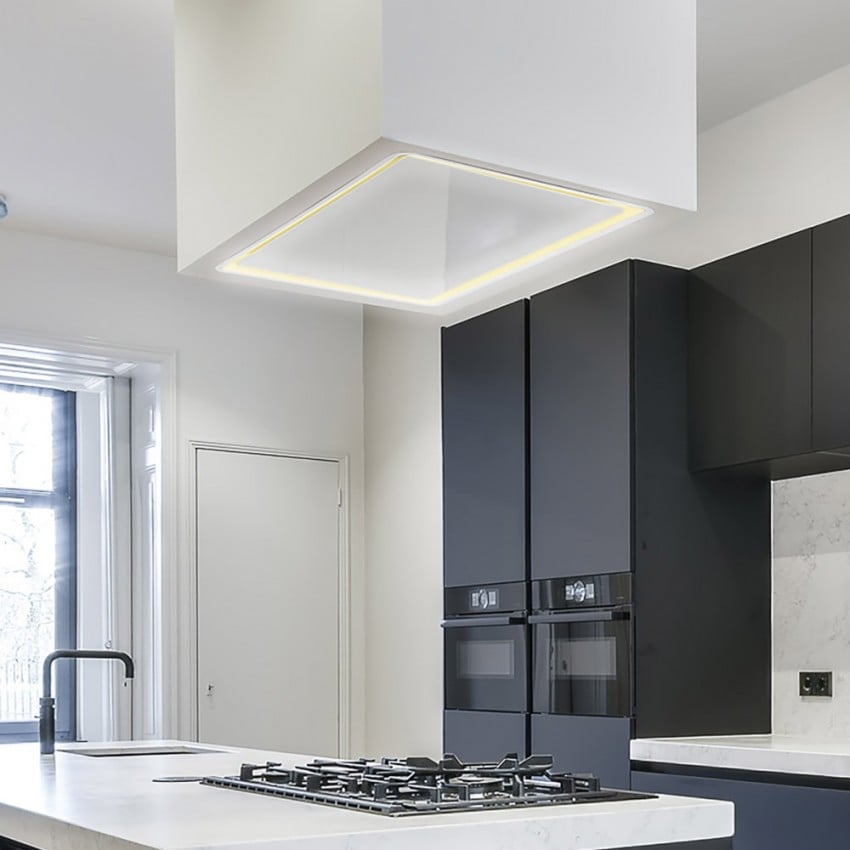 White extractor on sale hood 90cm